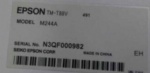 EPSON TM-T88V 491  MODEL M244A SERIAL NO: N3QF000982